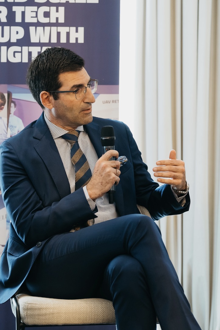 Odysseas Spyroglou speaking at an event